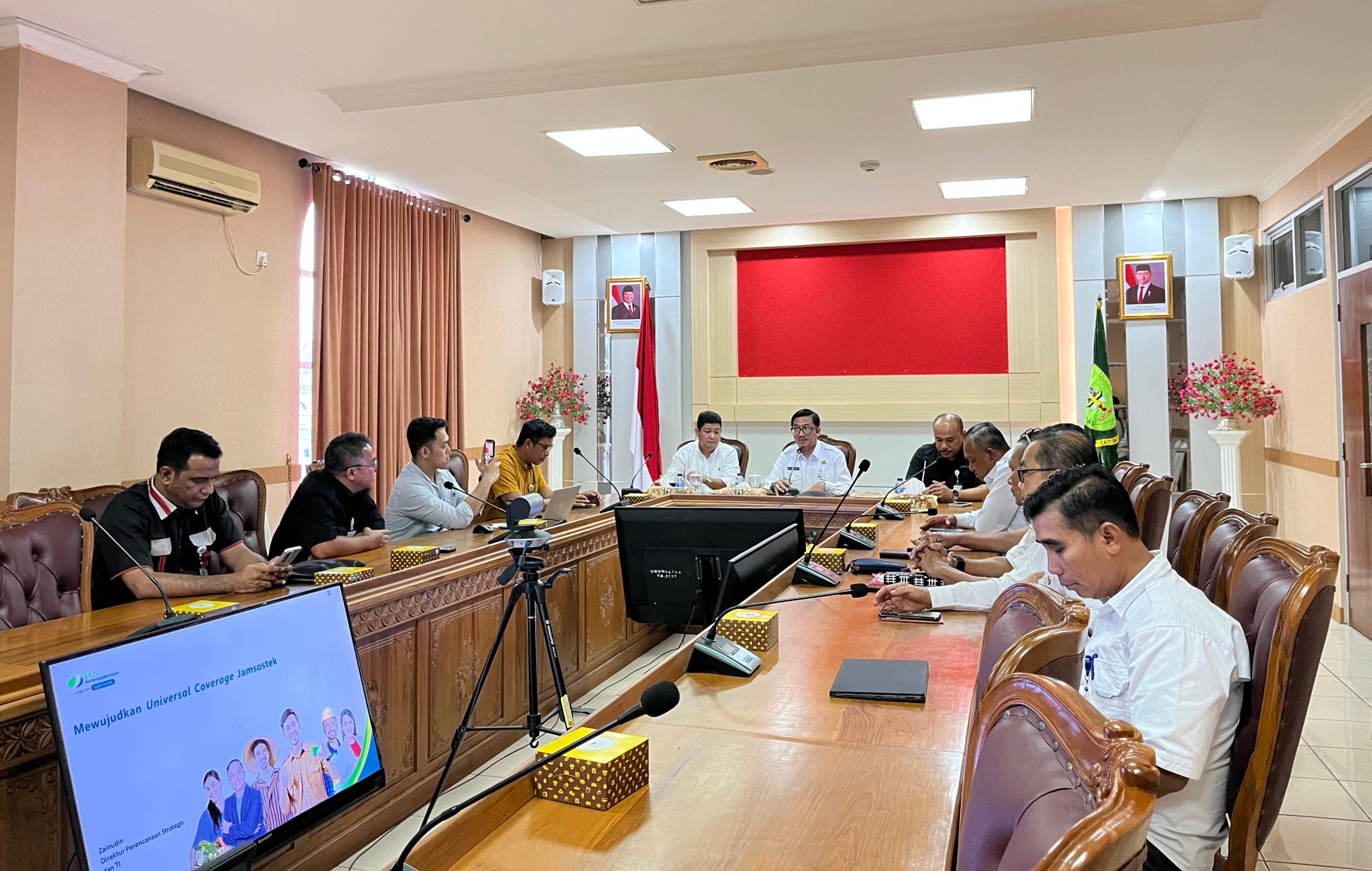 Audiensi Pemkab Natuna bersama BPJS Ketenagakerjaan