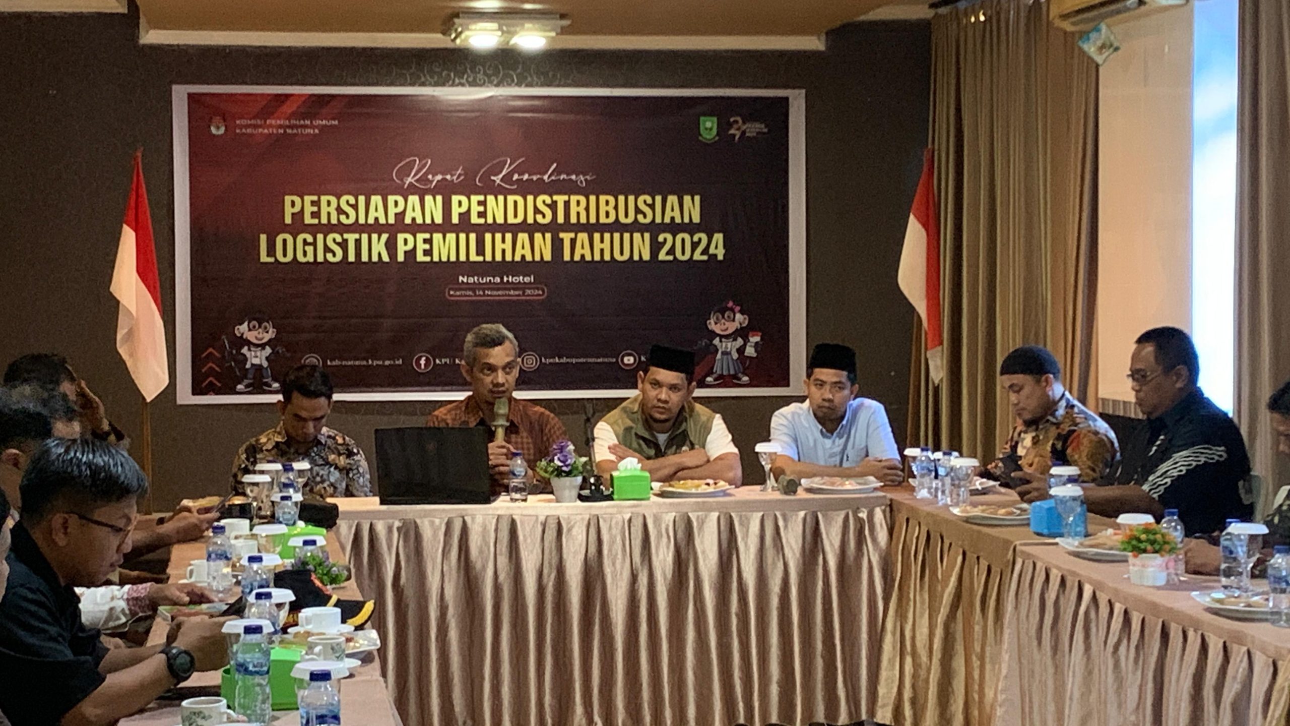Rakor Persiapan Pendistribusian Logistik Pilkada Natuna Tahun 2024