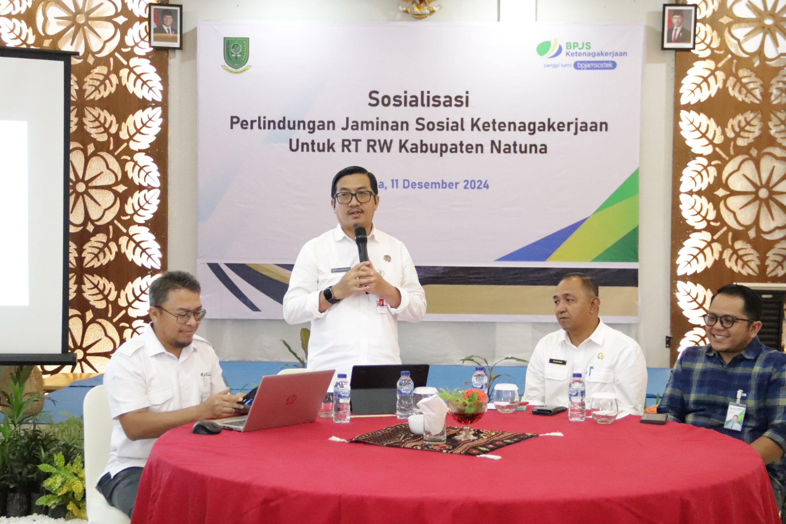 Perkuat Perlindungan Kerja di Lingkungan Masyarakat, Pemkab Gelar Sosialisasi Perlindungan Jamsostek untuk RT RW