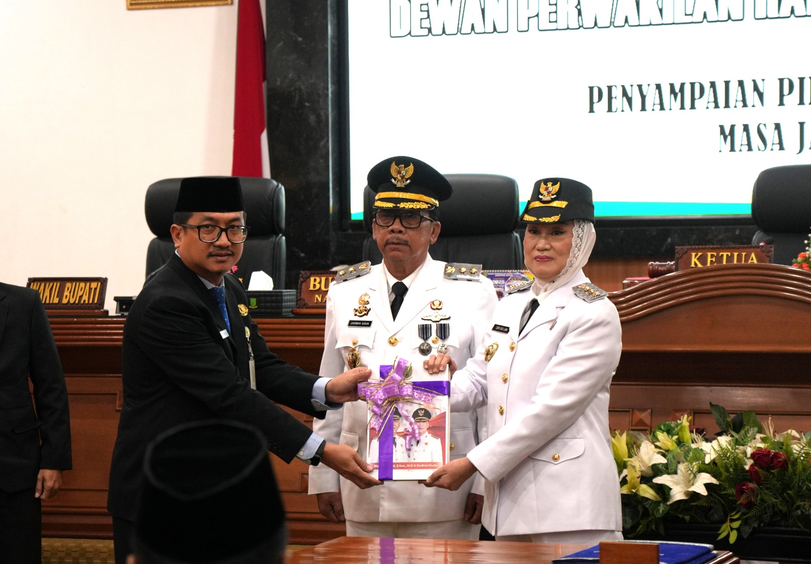 Pidato Perdana, Bupati Natuna Paparkan Visi-Misi Pembangunan Kabupaten Natuna.