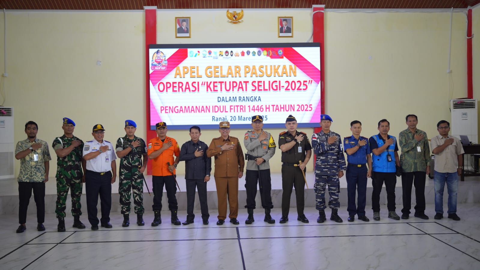 Wabup Jarmin Pimpin Apel Gelar Pasukan Operasi Ketupat Seligi Tahun 2025.