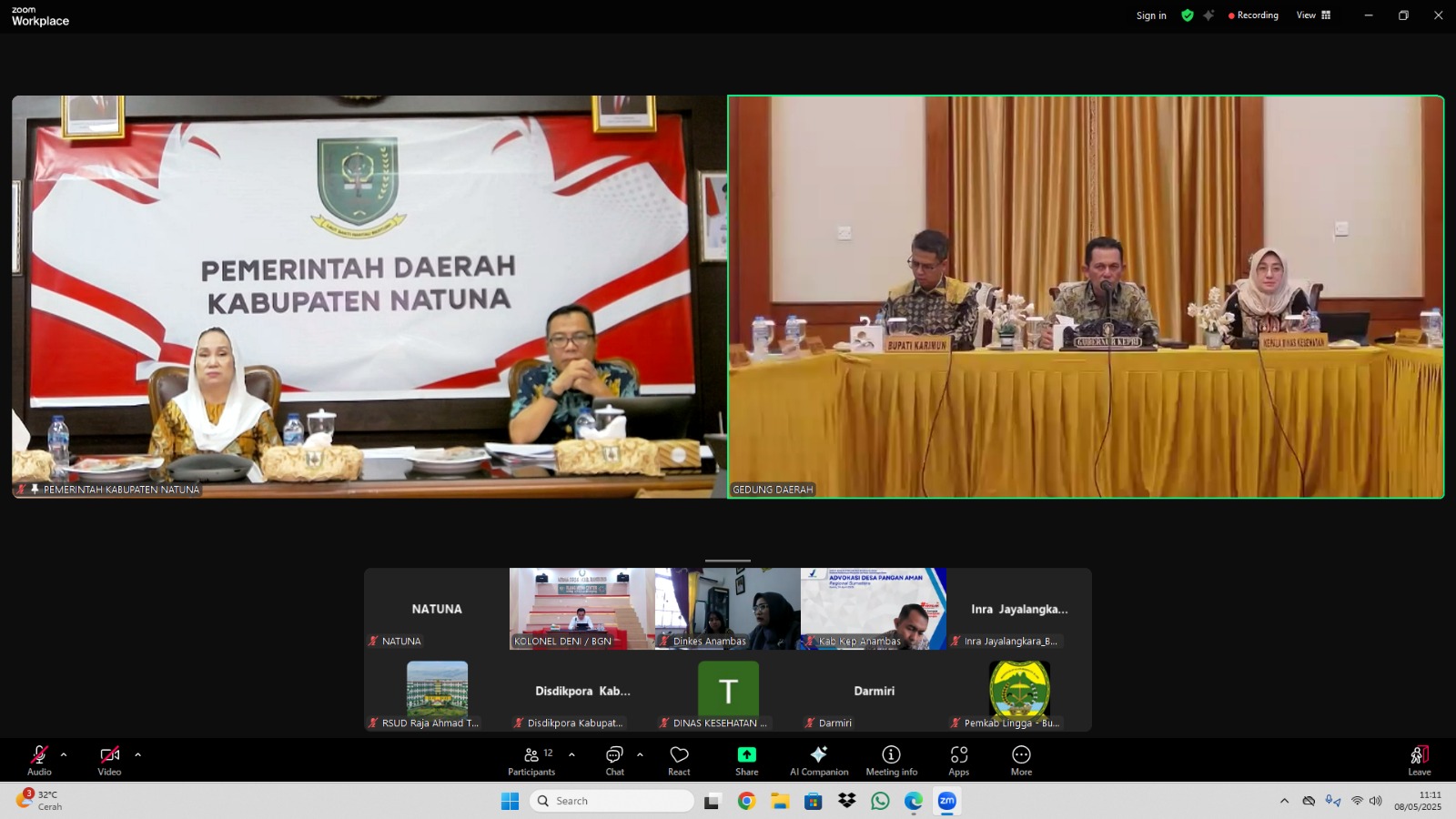 You are currently viewing Bupati Natuna Maraton Rakor Secara Virtual Bersama Gubernur Kepri, Bahas Tiga Hal Untuk Kesehatan
