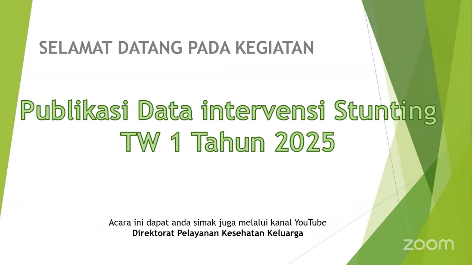 Pemkab Natuna Ikuti Publikasi Data Intervensi Spesifik untuk Percepatan Penurunan Stunting TW I Tahun 2025