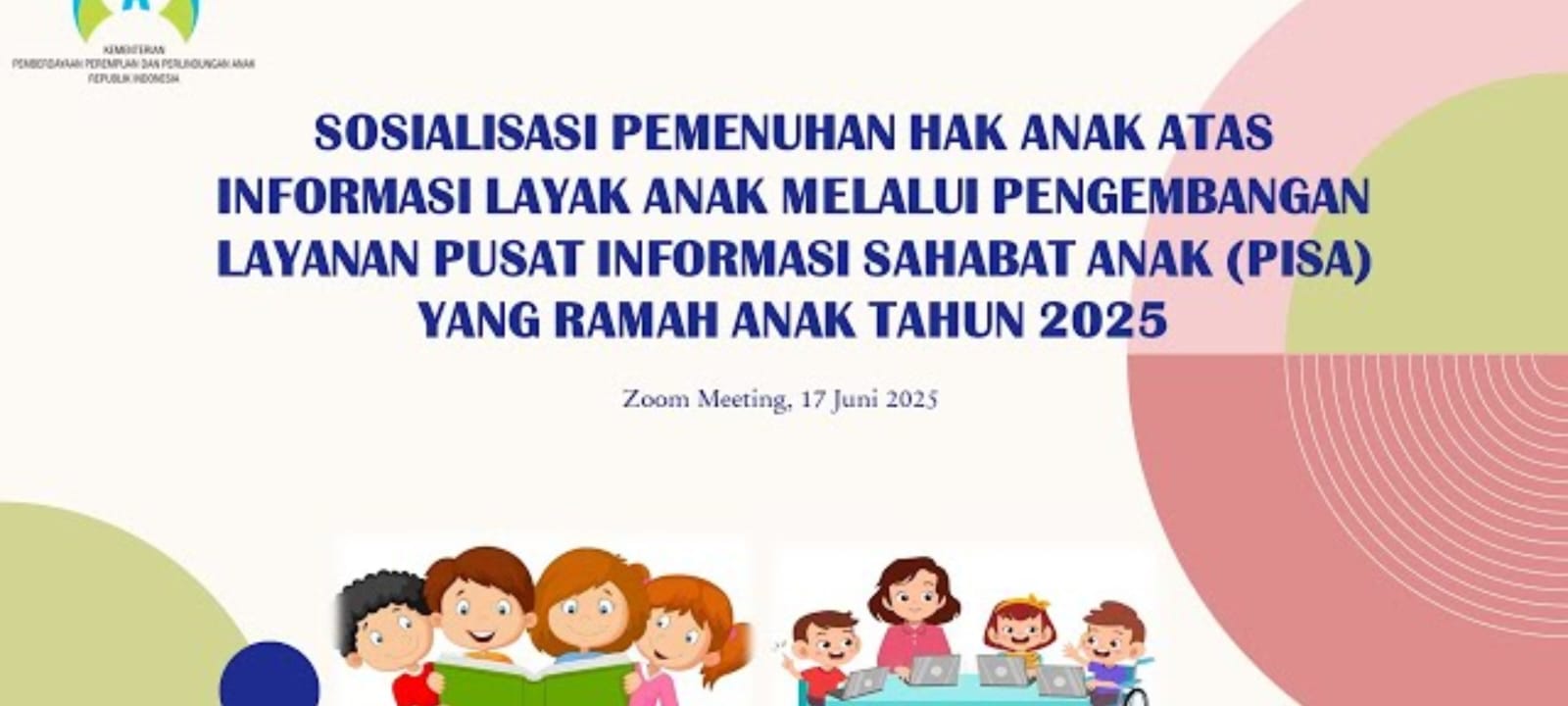 Pemkab Natuna Ikuti Sosialisasi Pemenuhan Hak Anak atas Informasi Layak Anak Secara Virtual
