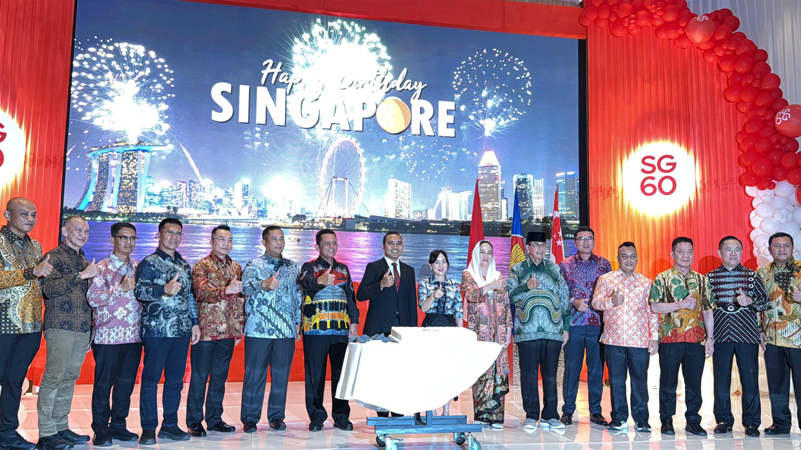 Bupati Natuna Hadiri Resepsi Kenegaraan HUT ke-60 Republik Singapura