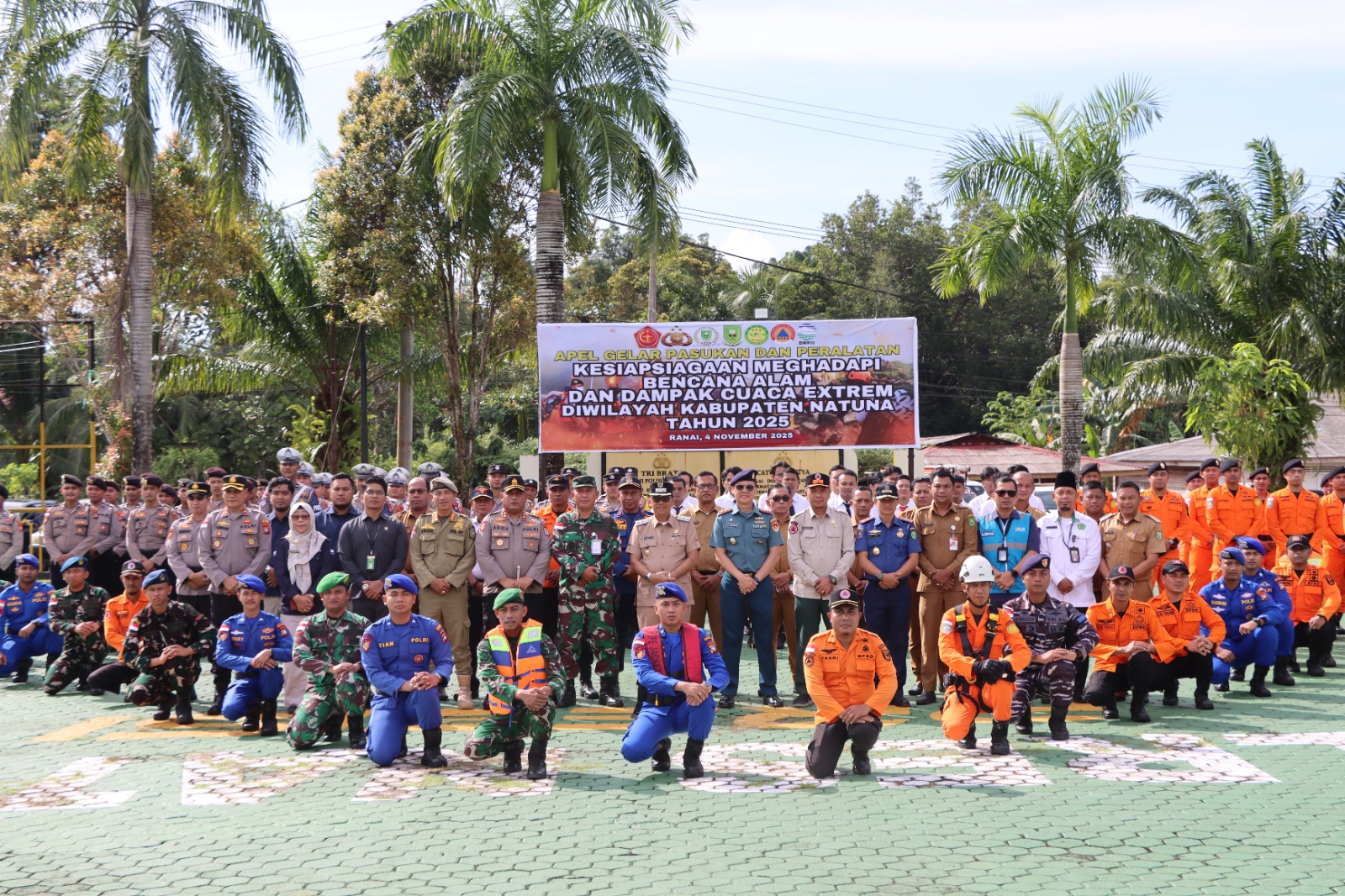 Wakil Bupati Natuna Hadiri Apel Pasukan Tanggap Darurat Bencana Hidrometeorologi