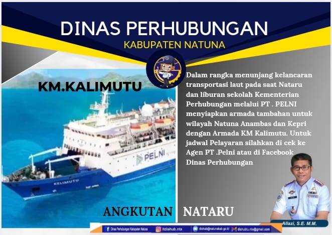 Pemkab Natuna: PT PELNI Operasikan KM Kelimutu sebagai Kapal Pengganti Layanan Jelang Nataru