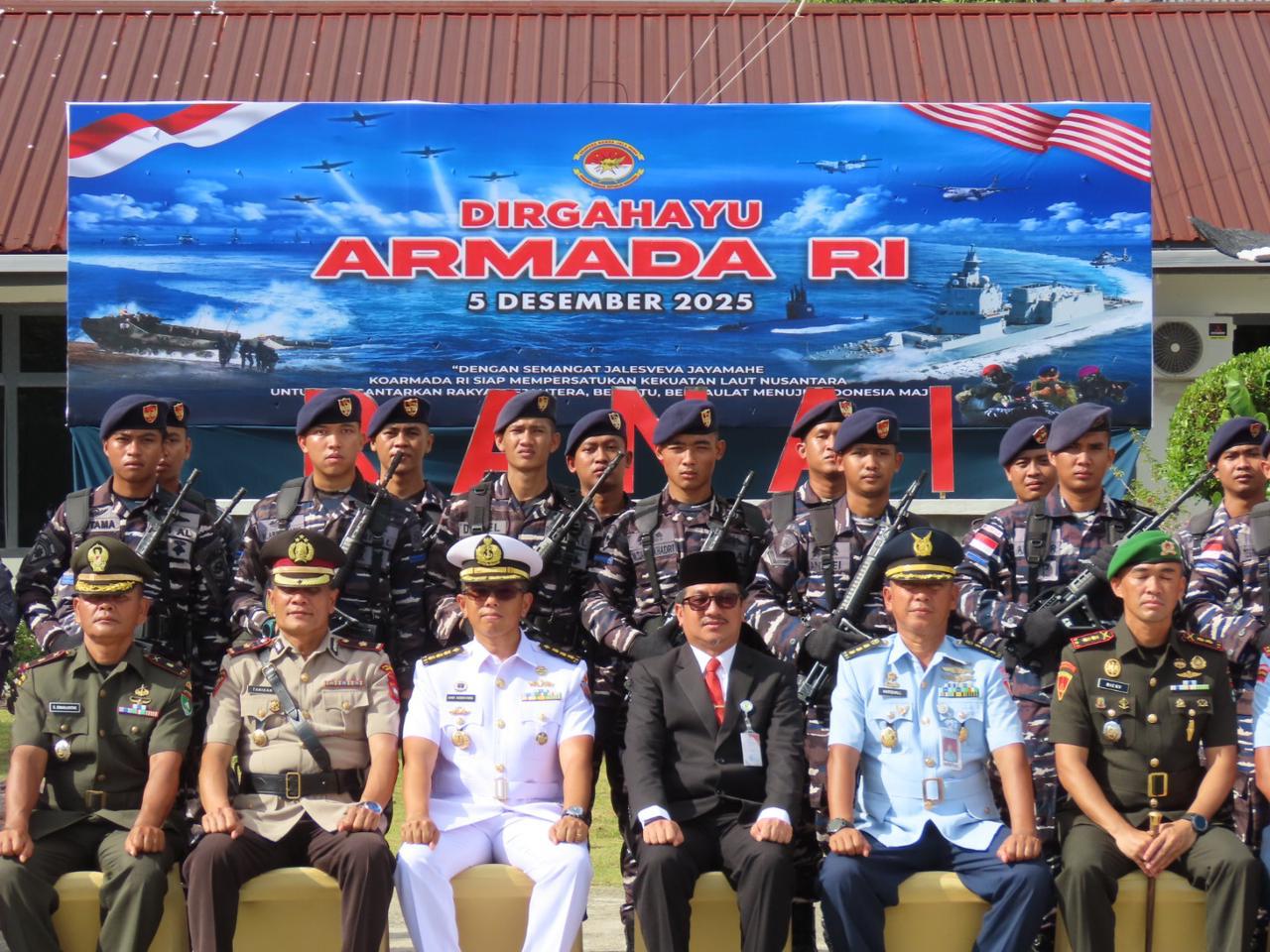 Pemkab Natuna Hadiri Upacara HUT Armada 2025, Tegaskan Komitmen Sinergi Keamanan Laut Natuna