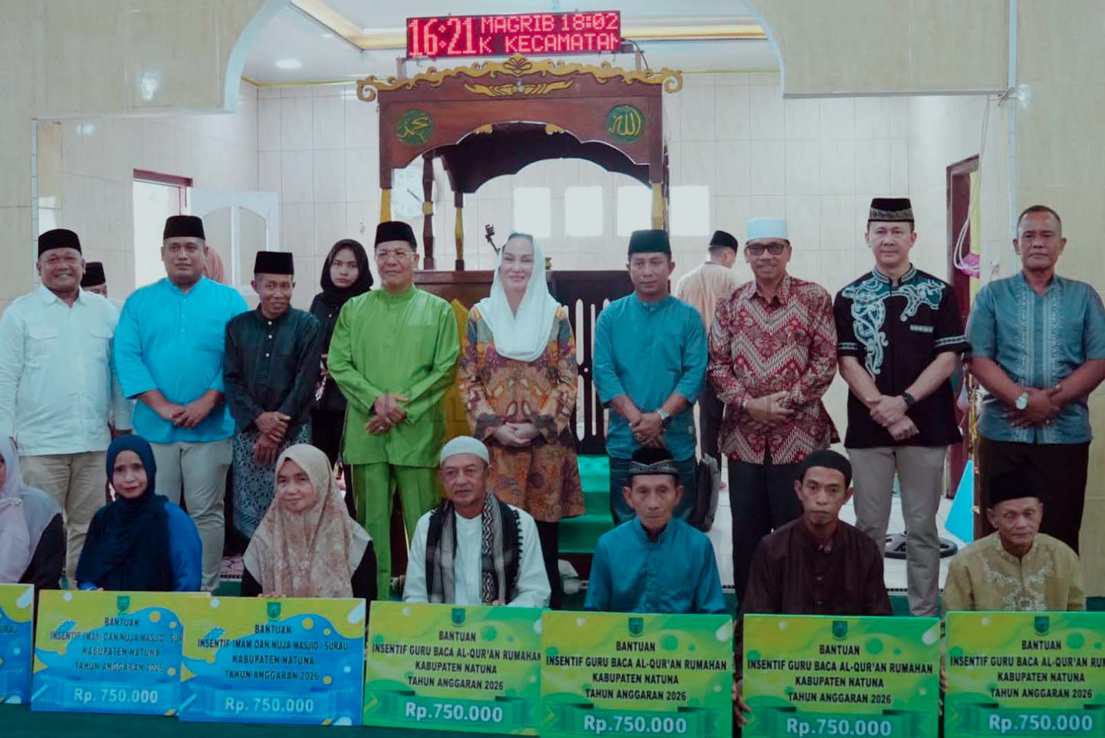 Safari Ramadan 1447 H di Masjid Al-Muqaddimah, Bupati Natuna Ajak Perkuat Ukhuwah dan Kepedulian Sosial