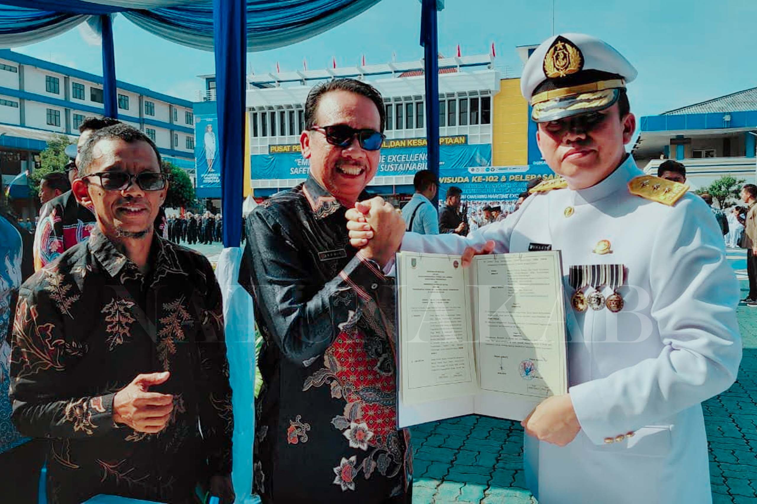 Wakil Bupati Natuna Tandatangani MoU Pengembangan SDM Transportasi Bersama BPSDMP di Semarang