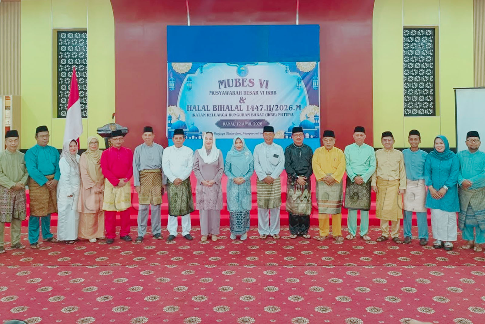 Bupati Natuna Kukuhkan Pengurus IKBB, Dardani Kembali Pimpin Periode 2026–2029