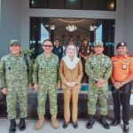 Bupati Natuna Sambut Kunjungan Kerja Wakasau Di Lanud Raden Sadjad