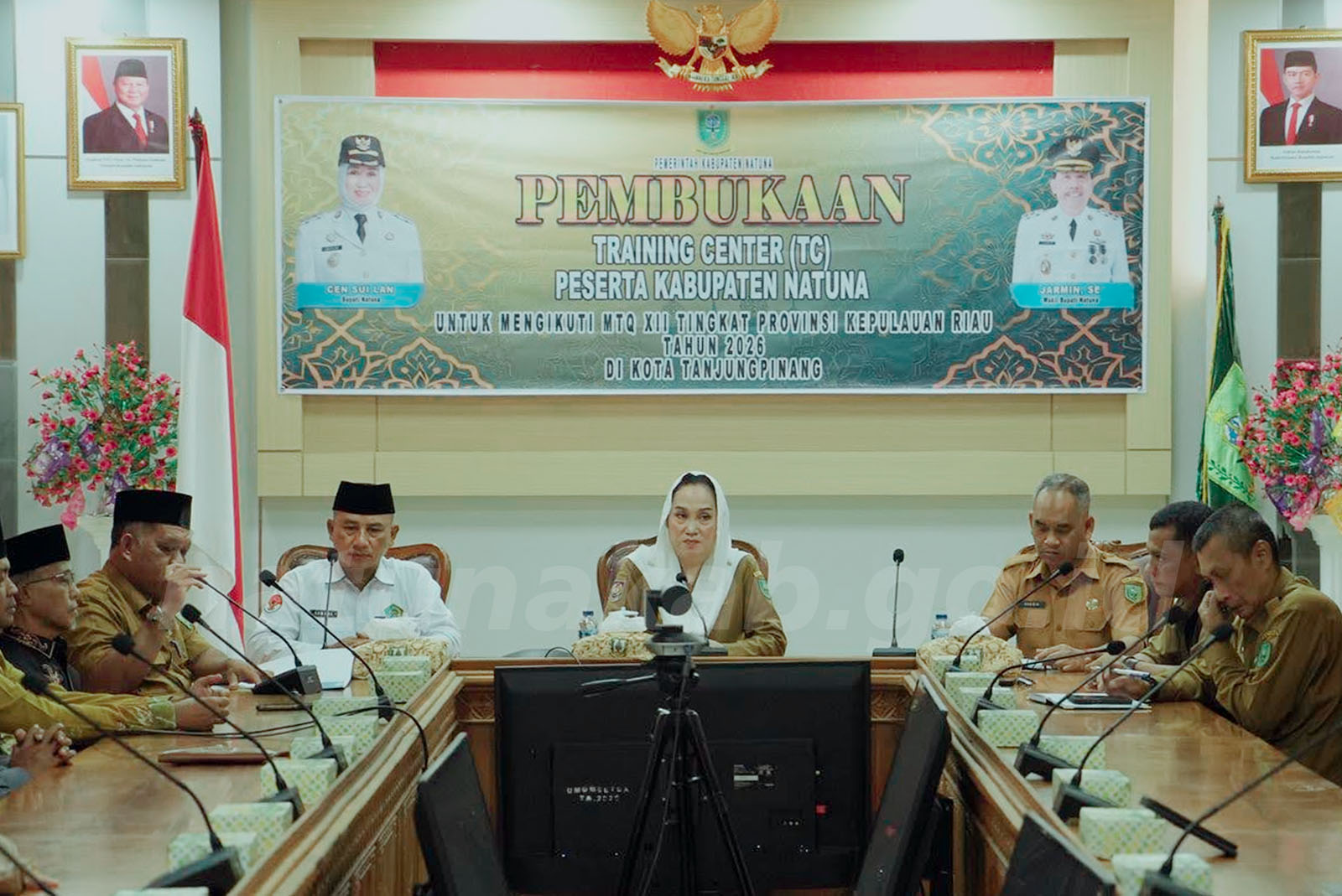 You are currently viewing Bupati Natuna Buka Training Center Kafilah Natuna MTQ Provinsi Kepri Tahun 2026