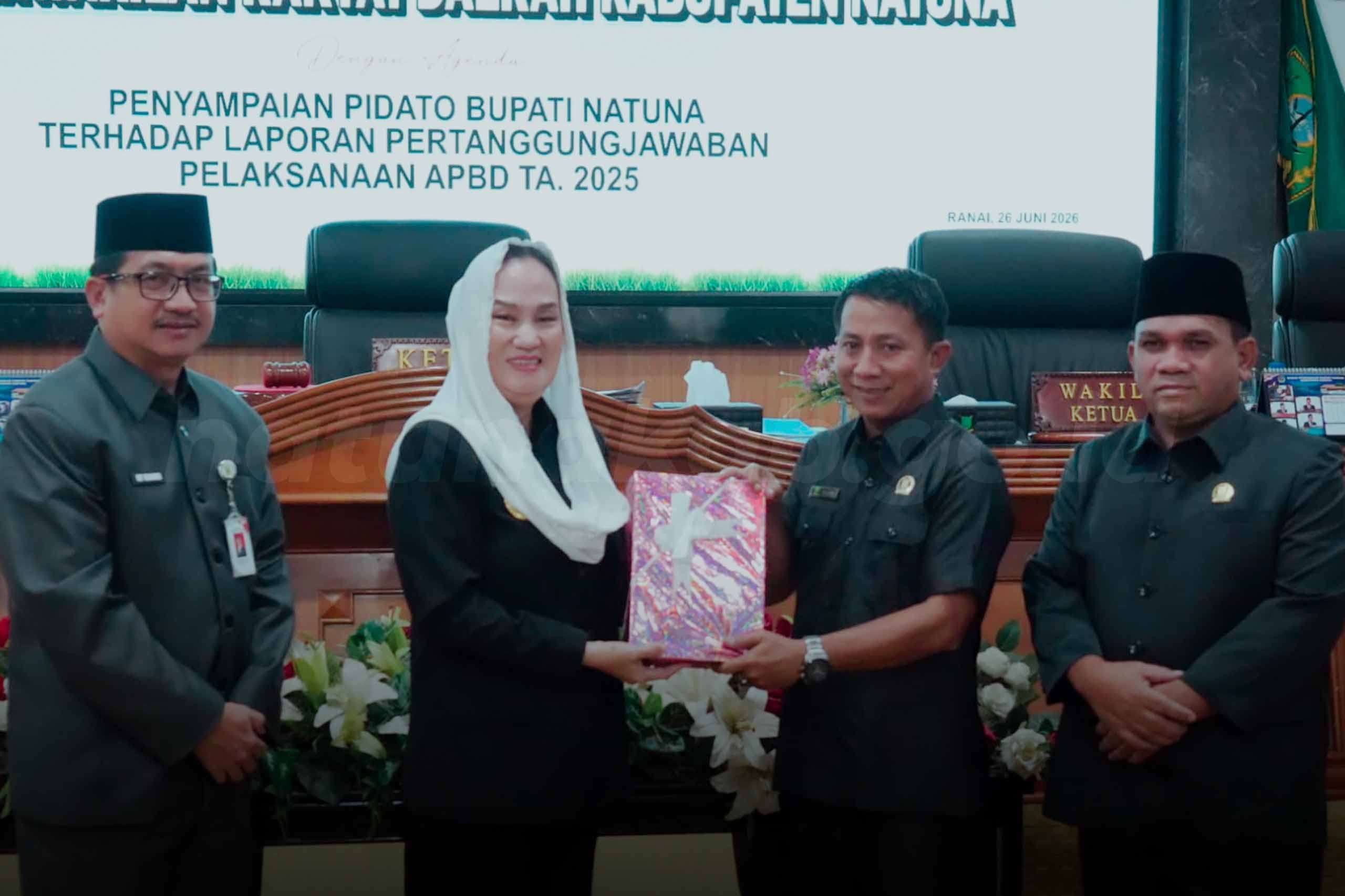 You are currently viewing Bupati Natuna Sampaikan Ranperda Pertanggungjawaban Pelaksanaan APBD 2025 di Rapat Paripurna DPRD