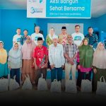 Hadiri Aksi Bangun Sehat Bersama di Desa Kelanga, Bupati dan Wakil Bupati Natuna Salurkan Bantuan Sembako