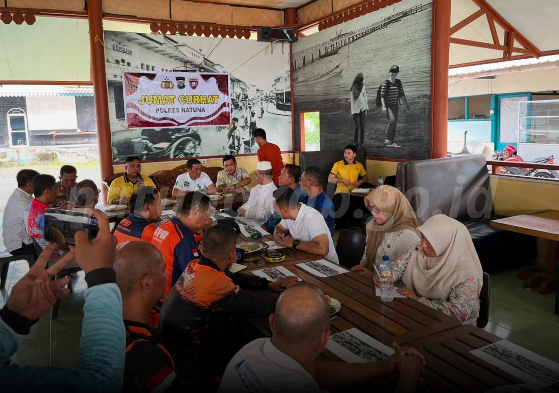 Kapolres Menyapa Bersama Pemkab Natuna, Bahas Evaluasi Pawai Budaya dan Antisipasi Karhutla