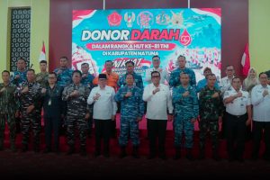Read more about the article Wakil Bupati Natuna Hadiri Donor Darah dalam Rangka HUT ke-81 TNI