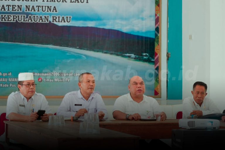 Pemkab Natuna Matangkan Persiapan Monitoring dan Evaluasi Desa Antikorupsi di Desa Limau Manis