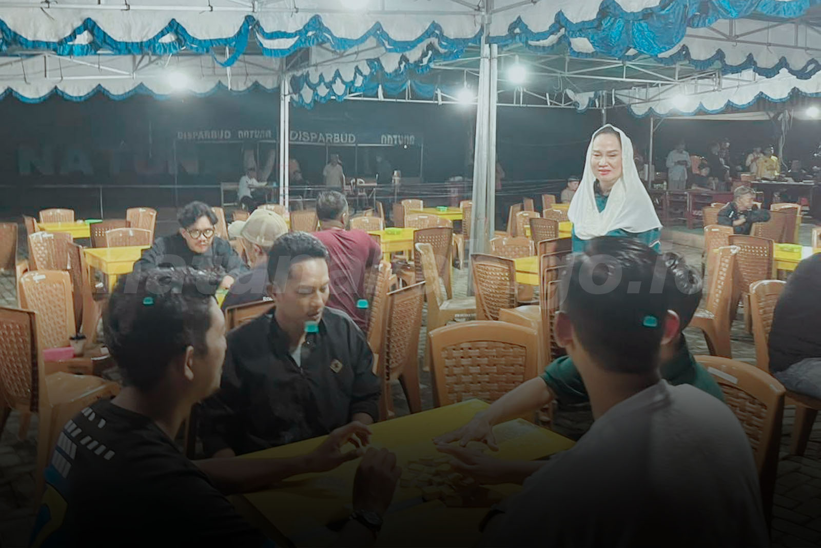 Bupati Natuna Hadiri Pertandingan Domino Insan Pers dan OPD Semarakkan HUT ke-27